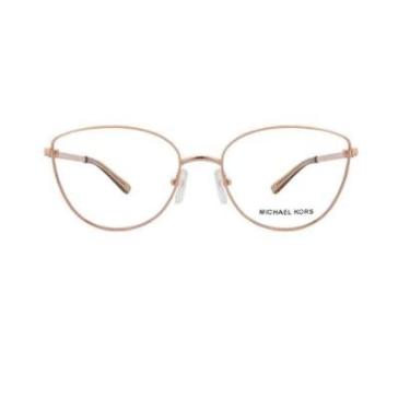 Imagem de Óculos de Grau Rose Gold Michael Kors Buena Vista  0MK3030 1108 54-Feminino