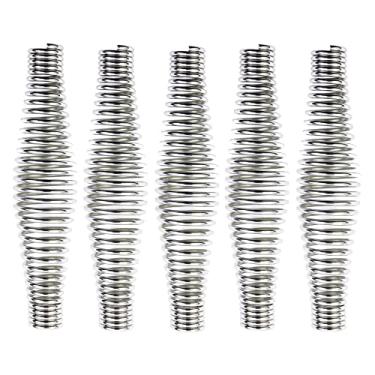 Imagem de Cabo de mola de churrasco de 5 peças, mola de aço inoxidável, alças de churrasco resistentes de 10 cm para fogões a lenha, defumadores de churrasco, churrasqueiras, poços, armários