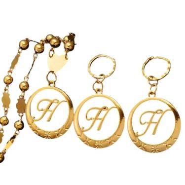 Imagem de Novo pingente de letras cursivas havaianas 2026 corrente inicial para mulheres, colares de contas de bola, joias guam, joias com pingente elegante para mulheres, ideal para uso diário ou ocasiões