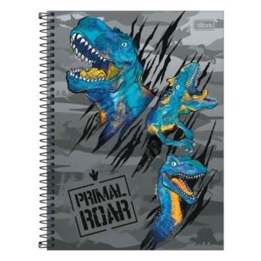 Imagem de Caderno Espiral Capa Dura Universitário 1 Matéria Raptor 80 Folhas Estampa 4