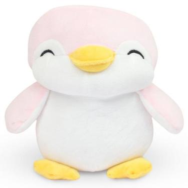 Imagem de Pinguim Baby de Pelúcia 26cm Rosa - Fofuxos de Pelúcia