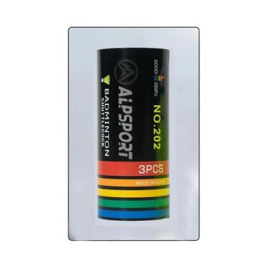 Imagem de Petecas De Badminton De Nylon Amarelas 3PCS Em Balde Duráveis ALPSPORT