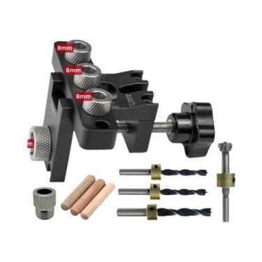 Imagem de Kit Mestre De Gabarito Universal 3 Em 1 Para Marcenaria, Gabarito Para