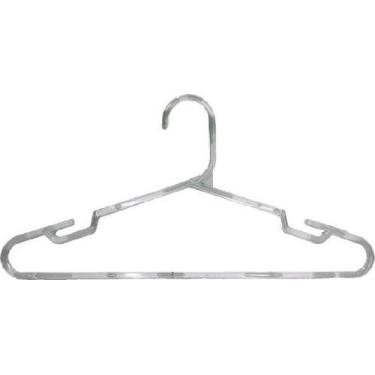 Imagem de Kit Cabide Acrílico Gancho C Cavado 40 x 20 cm - MMF