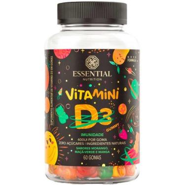 Imagem de Vitamini D Gummy (60 Gomas) Vit D3 Infantil - Essential Nutrition