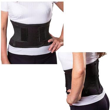 Imagem de Cinta Modeladora Kestal Ksn062 para Postura com Neoprene e Dupla Compressão Preta Taman...