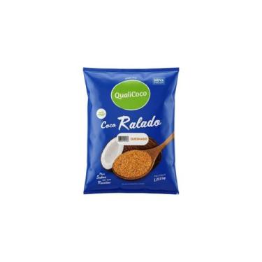 Imagem de Coco Ralado Flocado Queimado 1,01kg - Qualicoco