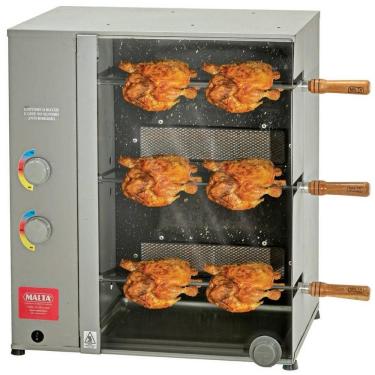 Imagem de Churrasqueira Rotátiva 1059 com Sistema Rotativo Motorizado e 3 Espetos em Aço Inox Malta