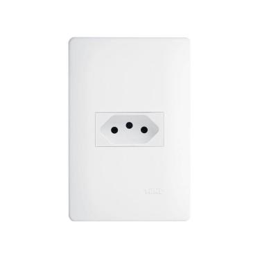 Imagem de Tomada Fame Habitat 2P+T 20A com Placa 4x2 Branco