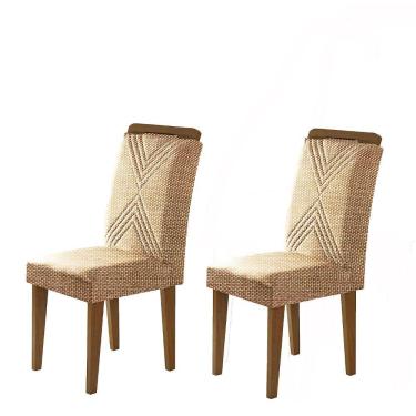 Imagem de Conjunto com 2 Cadeiras Amsterdã Linho Rustico Rufato