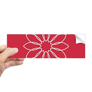 Imagem de DIYthinker Line Lotus Flower Flower Plant Flower retangular Bumper Sticker Notebook Janela Decalque