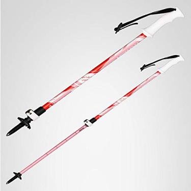 Imagem de Bastões de caminhada infantis – Bengalas telescópicas dobráveis para crianças, bastões de caminhada de fibra de carbono, dobrável, leve, absorvente de choque, para caminhadas, caminhadas e corrida (58 – 90 cm)