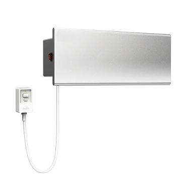 Imagem de Toalheiro Elétrico Inteligente Aquecedor de Toalhas de Alumínio Montado Na Parede Aquecedor de Toalhas Plug-in de Casa de Banho Radiador de Hotel à Prova D' Água Independente,White,40 * 16cm