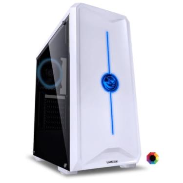 Imagem de GABINETE MID-TOWER NOVA BRANCO COM 1 FAN LED 7 CORES LATERAL EM ACRILÍCO - NOVBC7C1FCA - PCYES