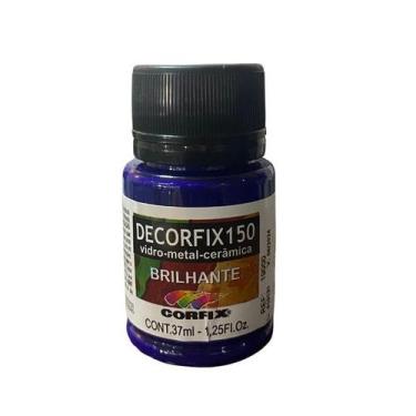 Imagem de Tinta Decorfix 150 Brilhante 37ml 436 Azul Cyan Corfix