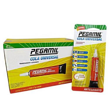 Imagem de Cola Universal Pegamil 17g Caixa com 12 Unidades Artesanato