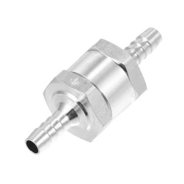 Imagem de Hihaha Válvula de retenção de linha de combustível/válvula de retenção unidirecional interna sem retorno combustível gasolina diesel para sistemas de combustível/liga de alumínio durável 1/10.2 cm 6