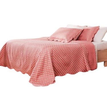 Imagem de Cobreleito Casal Queen Colcha 3 Peças Estampado 2,40 x 2,60 - Leper, R