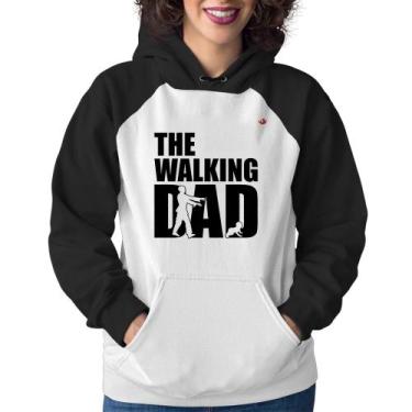 Imagem de Moletom Feminino The Walking Dad Paródia Meme - Foca na Moda, Branco, 