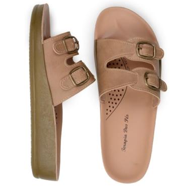 Imagem de Sandália Ortopédica Feminina extremo Conforto p/gravidas idoso Original Terapia dos pés (AREIA, BR, Adulto, Numérico, 39)