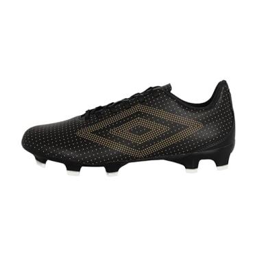 Imagem de Umbro Chuteira de futebol masculina Velocita Matrix League Fg, Preto/Ouro/Vermelho, 38