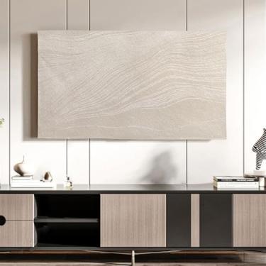 Imagem de Capa protetora de tela de TV interna para LCD LED, padrão de lavagem à máquina, pano de capa de TV, tipo decoração de sala de estar interna capas à prova de poeira - A | 27 polegadas