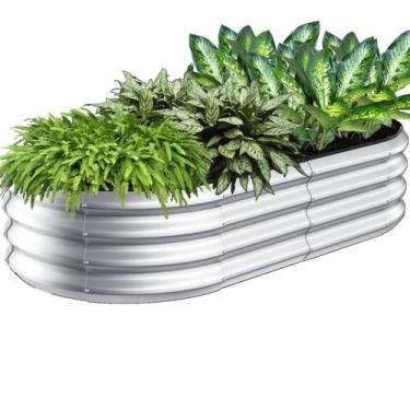 Imagem de Floreira Elevado para Suculentas 120x60cm Metálico - Montar & Plantar