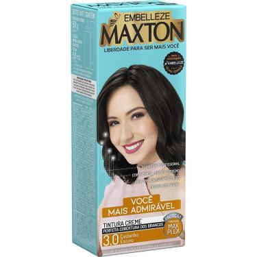 Imagem de Tinta de Cabelo Maxton Mini Kit 3.0 Castanho Escuro