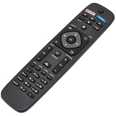 Imagem de Nova chave de substituição para controle remoto PHI-958 adequada para Smart TV Philips URMT39JHG003 YKF340001 YKF340-001 52PFL7704D 43PFL4902/F7 65PFL6902/F7 55PFL6902/F7 40PFL4901/F7 43PFL4901/F7 50PFL4901/F7 NetfliVUDU
