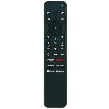 Imagem de Controle remoto de substituição de voz aplicável para Sony Google TV XR-98X90L XR-85X93L XR-75X90L XR-55X90L XR-65X93L XR-65X90L XR-75X93L XR-85X90L XR-55X90CL XR-65X93CL XR-75X93CL XR-75X93CL 3CL XR