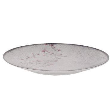Imagem de Prato Raso De Porcelana Decorada Floralis 25cm 6un Tramontina