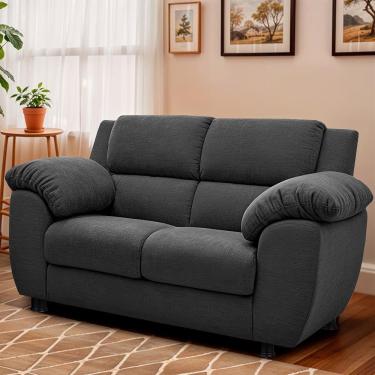Imagem de Sofá 2 Lugares Cama Inbox Paris Com 152cm De Largura Cinza Escuro