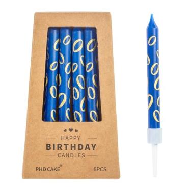 Imagem de PHD CAKE 36 velas de aniversário com suportes, velas de festa, velas de bolo