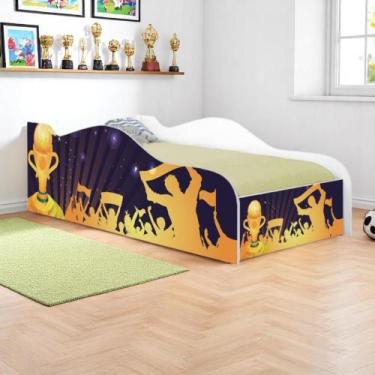 Imagem de Cama Fun Campeonato de Futebol Solteiro Com Colchão - Kids Mobili