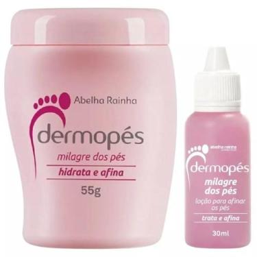 Imagem de Creme para Afinar os Pés Ressecados e Rachados Dermopés 55 g + Loção D