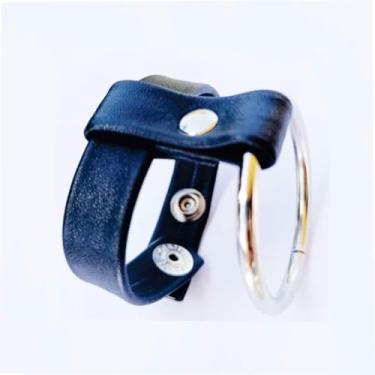 Imagem de ANEL ABRAÇADEIRA ESCROTAL E PENIANA COUROECO AJUSTÁVEL RUTHLESS