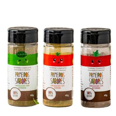 Imagem de Kit 3 Temperos Primeiros Sabores Enriquecidos com Vegetais - Terra Amo