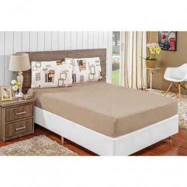 Imagem de Jogo De Cama Malha King Quality 03 Peças - Acabamento na cor Avelã - B