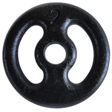 Imagem de Anilha Ferro Fundido Pintada Fitness Academia 2Kg - ANILHAS