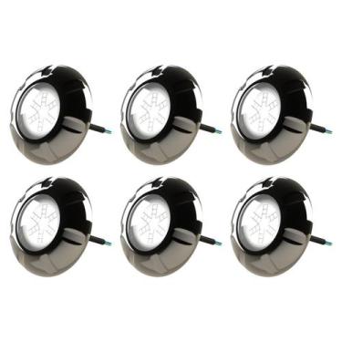 Imagem de Kit 6 Refletor Led Inox RGB 9W Para Piscina Luxpool