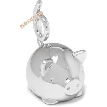 Imagem de Porco gordinho - porta anel squiggy cromado umbra