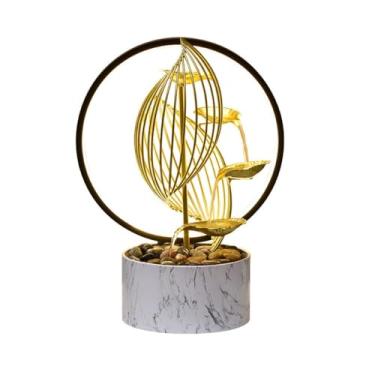 Imagem de XFNVXC Fonte decorativa para uso interno, fonte de mesa, ornamentos de água corrente, fonte de artesanato, decoração de casa, ornamentos, escritório, mesa, fonte, casa