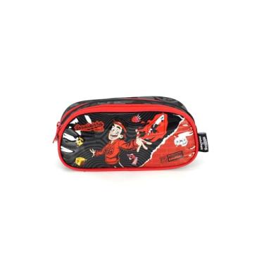 Imagem de Estojo Escolar UP4YOU Enaldinho 2 divisórias - Licenciado (Preto)