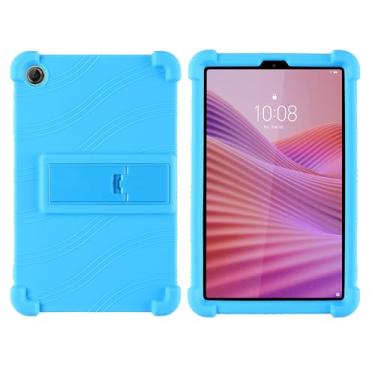 Imagem de QYiiD Capa para Lenovo Tab One 8.7 2025 (TB305FU), capa protetora de borracha macia à prova de choque de silicone leve para tablet Lenovo Tab K9 de 8,7 polegadas, azul claro