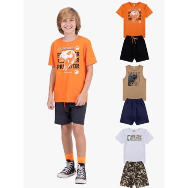 Imagem de Kit 3 Conjuntos Infantil Menino Aventuras - Vida Costeira Oficial, 4