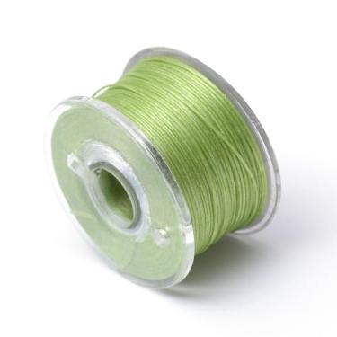Imagem de 50 jardas/rolo 0,1 mm cordão de contas de nylon chinês para nó de corda corda corda de amizade corda amarela verde para artesanato faça você mesmo Kumihimo pulseiras de macramê fazendo suprimentos