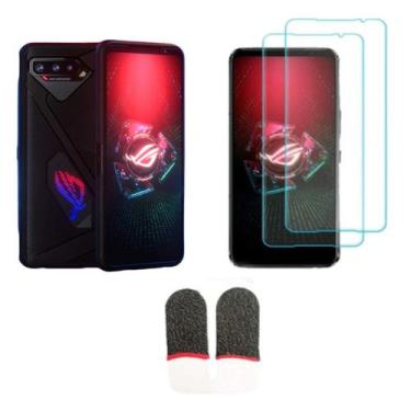 Imagem de Capa Rog Phone 5s Antishock 2 Geoétrica Premium Slim Tpu Anti Impacto 