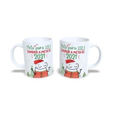 Imagem de Caneca de Cerâmica Natalina, 325ml, Gente Que Ama Panettone, Decorativa com Ilustração de Neve, Branca (6)