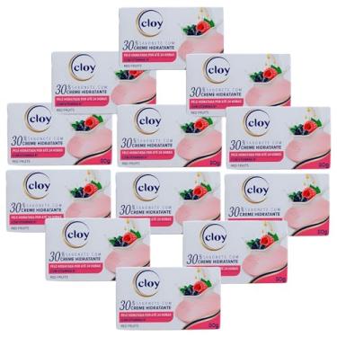 Imagem de Kit 12 Sabonete Barra Vegetal Cloy Beauty Bar Hidratacao Intensa Ultra Hidratante Milk Care e Red Fruits (Vermelho)