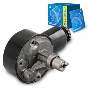 Imagem de PHILTOP Bomba de direção hidráulica 208001, adequada para 1990-1993 W350, 1991-1993 D250/D350/W250, 1994-1996 Ram 2500/3500, substitui OE 208001, 2580, 6090R, 2500R, 2080, 2090R, 2080. 580C, A. 2580